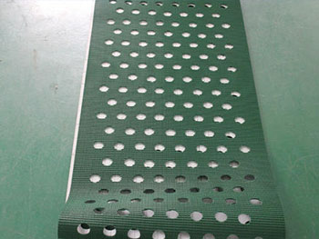 傳送帶用什么打孔？